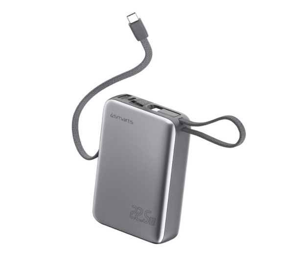 4smarts Powerbank Pocket Dual Cord 20000mAh 22.5W z  kablem USB-C - 1417008 - zdjęcie
